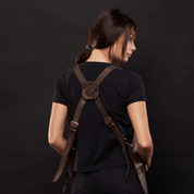 BBQ Apron No.63 in Chestnut, High Quality Leather