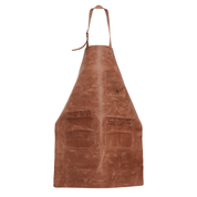 Leather apron No. 91 in Crazy walnut, premium quality leather