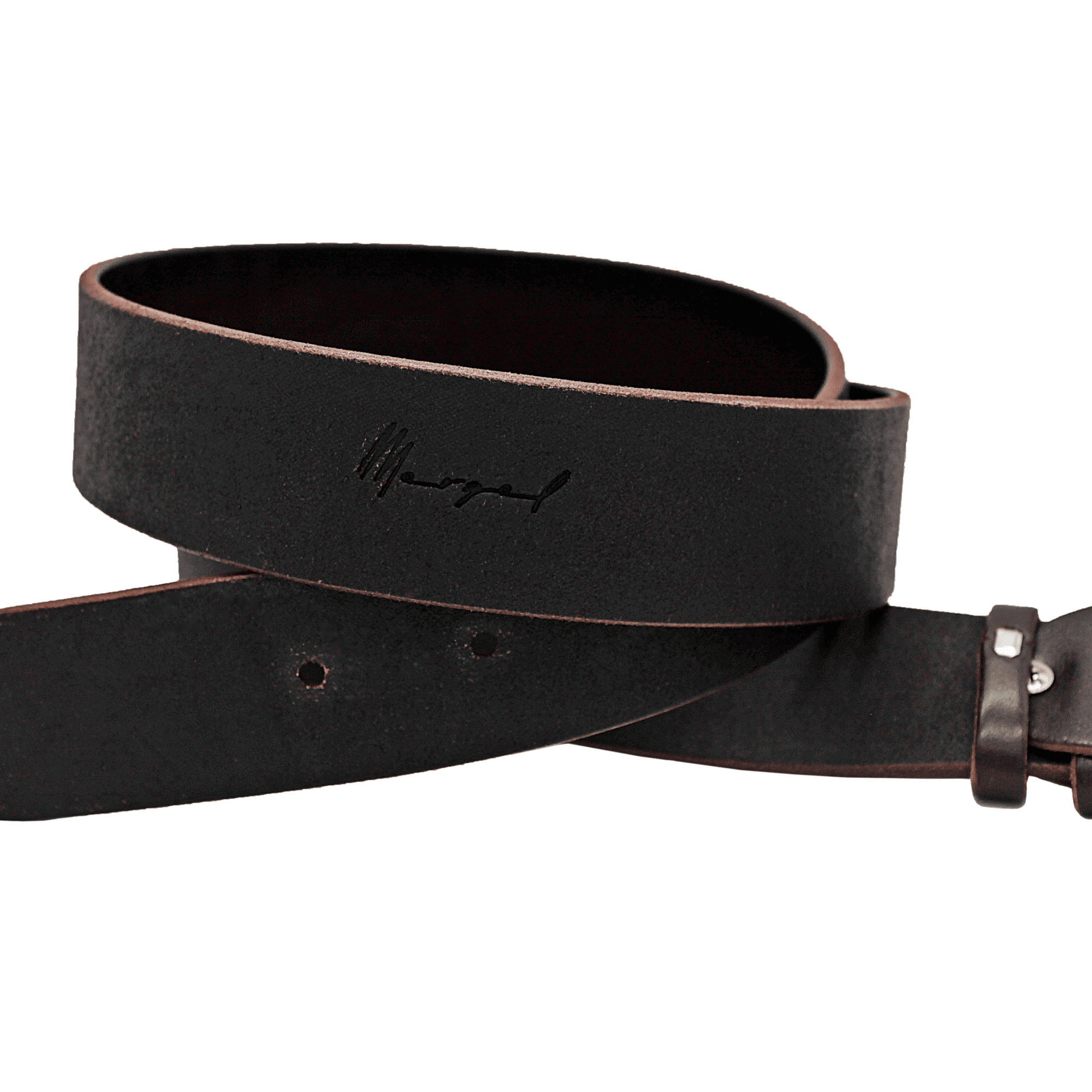 Handmade leather belt no. 21