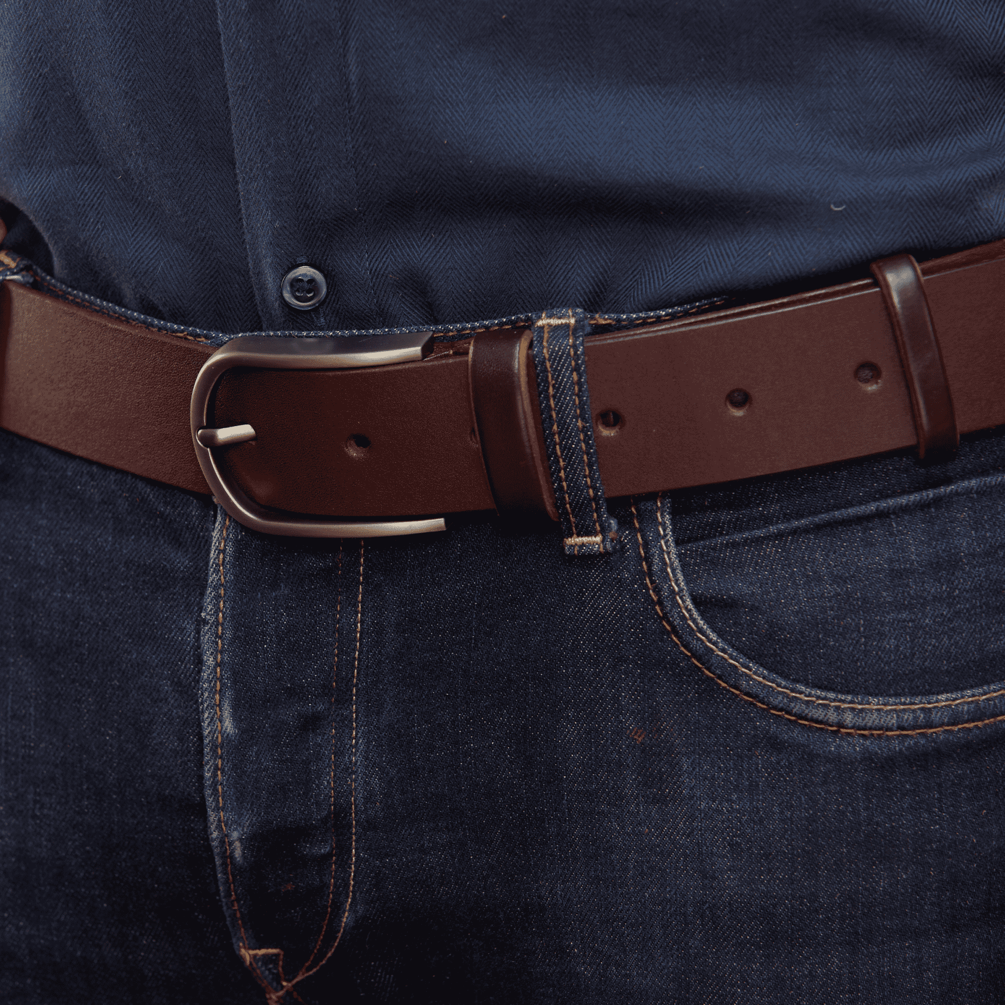 Handmade leather belt no. 22