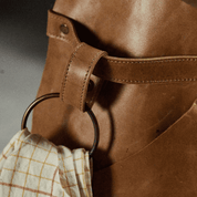 Grill Apron No. 63 In Crazy Walnut, Quality Leather