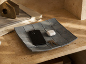 COVE Tray aus Leder – Stone Grey, Detail