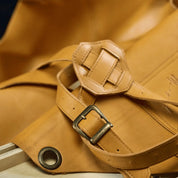Grillschürze Nr. 63 in Amber - hochwertiges Leder