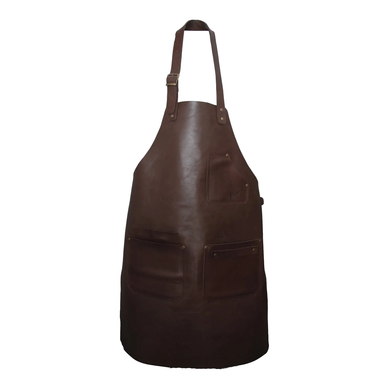 Premium apron No. 91 in Chestnut, quality leather