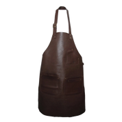 Premium apron No. 91 in Chestnut, quality leather